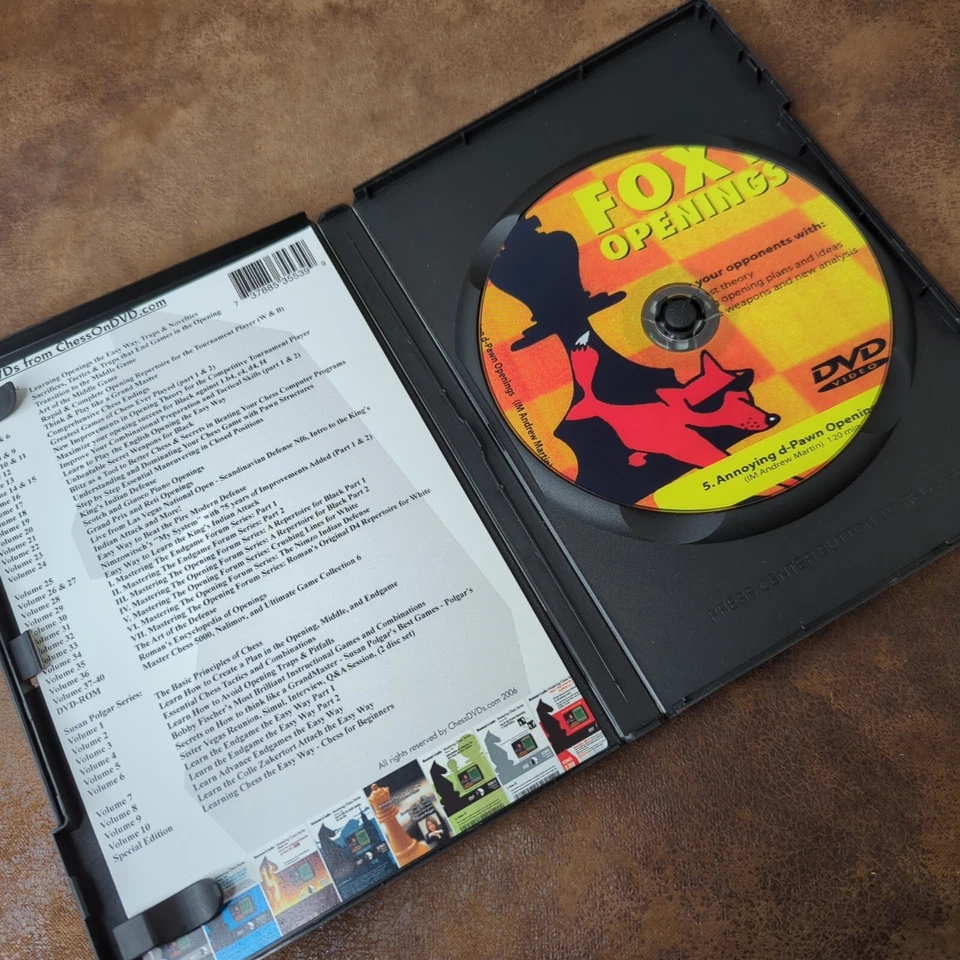 FOXY OPENINGS #5 Train Yourself Chess Course DVD Annoying d-Pawn Openings - Image 3 of 4