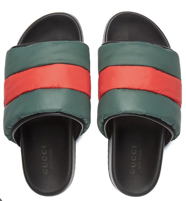 Gucci Padded Web Sandal Slide size 37 | eBay