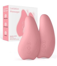 Lactation Massager, Warm Breastfeeding Massage Machine, Pumping, Heating2 sets