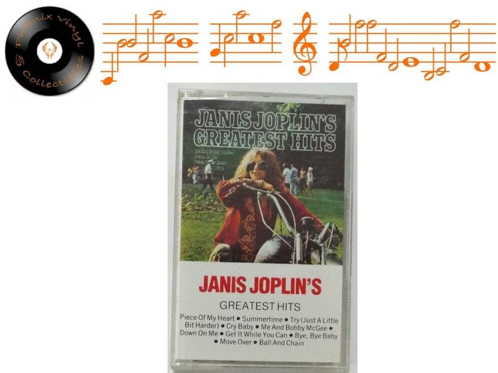 Janis Joplin's Greatest Hits Cassette Tape Album - EX