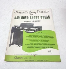 1953 Chappell's Song Favorites for Hammond Chord Organ by JM Hanert