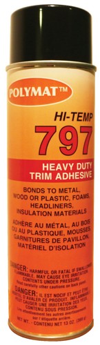 Polymat 797 Hi-Temp Spray Adhesive Marine hi temperature water resistant 13oz