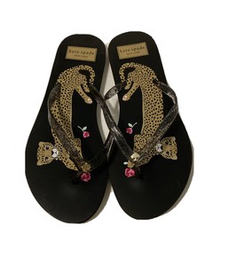 kate spade leopard flip flops