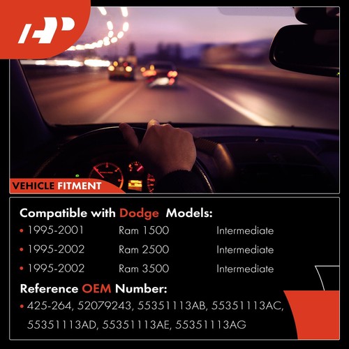 Nuevo eje de dirección intermedio inferior para Dodge Ram 1500 2500 3500 95-02 4x4/tracción trasera - Imagen 3 de 11