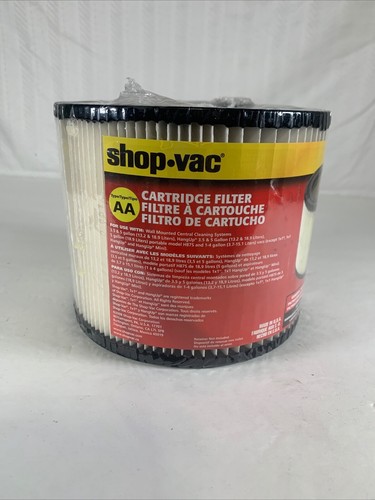 Genuine shop vac filter type AA for wall mounted central cleaning system Garage