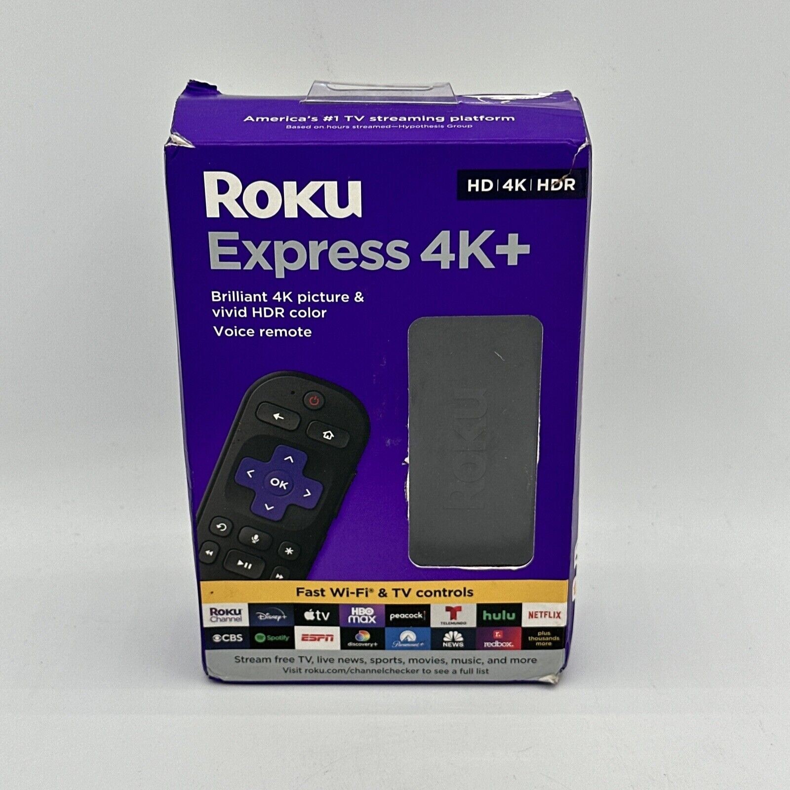 Roku Express 4K+ 2021 Streaming Media Player HD/4K/HDR Brand New In