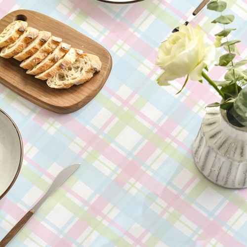 Easter Tablecloth 60x84 Inch Spring Bunny Happy Easter Table Cover For Party Pic - Picture 5 of 6
