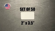 50 Pieces - GLOSS WHITE ALUMINUM SUBLIMATION BUSINESS CARDS BLANKS