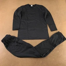 Polar Extreme Youth XL (18-20) Black 2 Piece Thermal Base Layer Set NWT