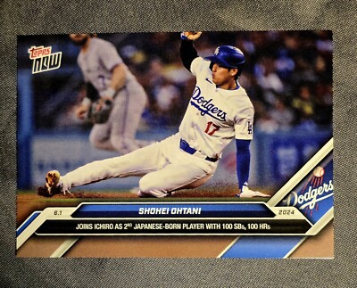 2024 Topps Now 06.01.2024 SHOHEI OHTANI 100 HR 100 SBS #251 LA Dodgers Angeles