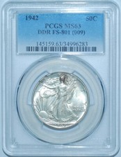 1942 PCGS MS63 DDR FS-801