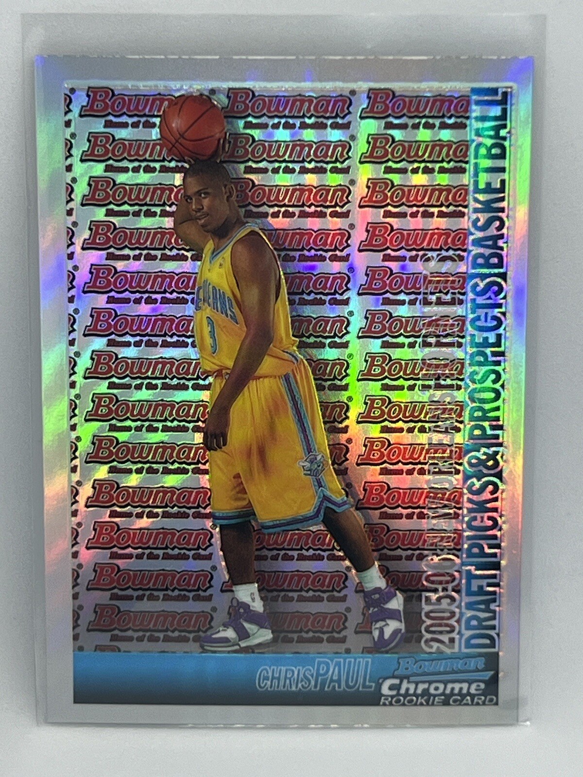 CHRIS PAUL 2005-06 BOWMAN CHROME REFRACTOR ROOKIE #245/300 HORNETS