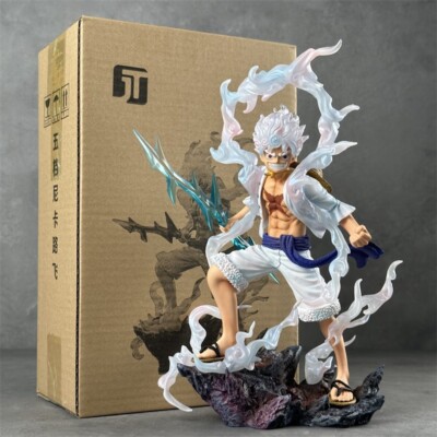 Anime One Piece Thunderbolt Model Gear 5 Nika Luffy Action Figure Toys Gift Box