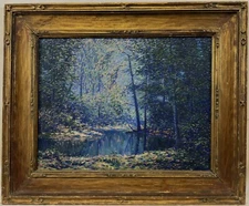 EXCEPTIONAL c. 1915-1920 Francis Stillwell Dixon Impressionist CA Landscape Oil