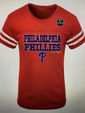 Philadelphia Phillies MLB Red Girls' Double Play T-Shirt, Size XS 4/5 - NWT