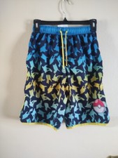 Pre owned Youth Boys Pokemon Pokeball Pikachu Swim Trunks Shorts Size 14 - 16