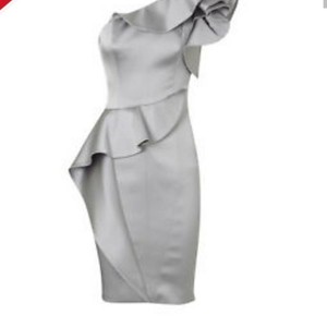 karen millen silver dress