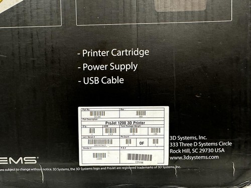 ProJet 1200 Micro SLA Professional 3D Systems Printer - Picture 7 of 9