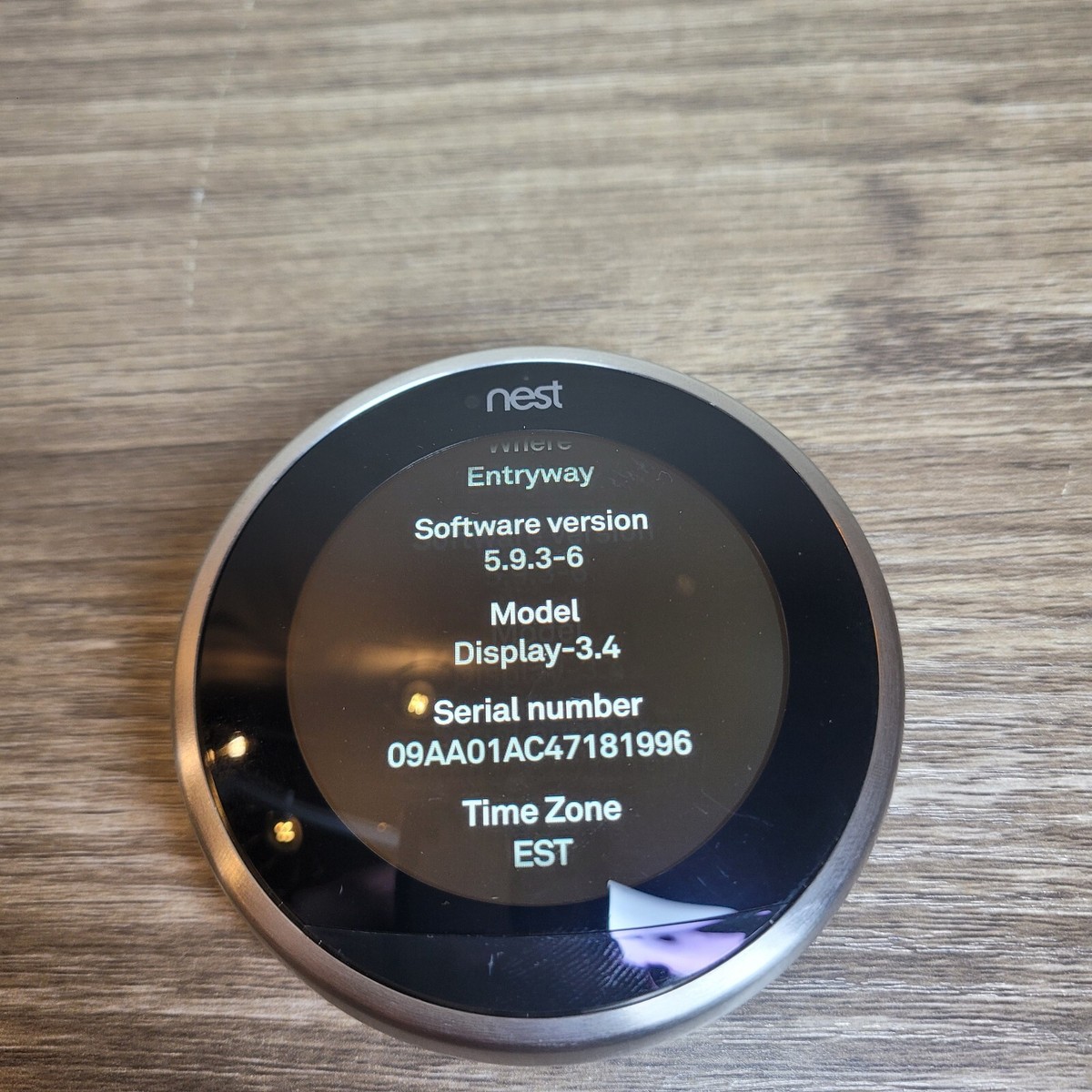 その他 Nest Learning Thermostat (T3007ES) Nest (T3007ES) Learning Thermostat 3rd Gen, Stainless Steel