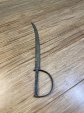 Vintage Brass Sword Knife Letter Opener KG JD