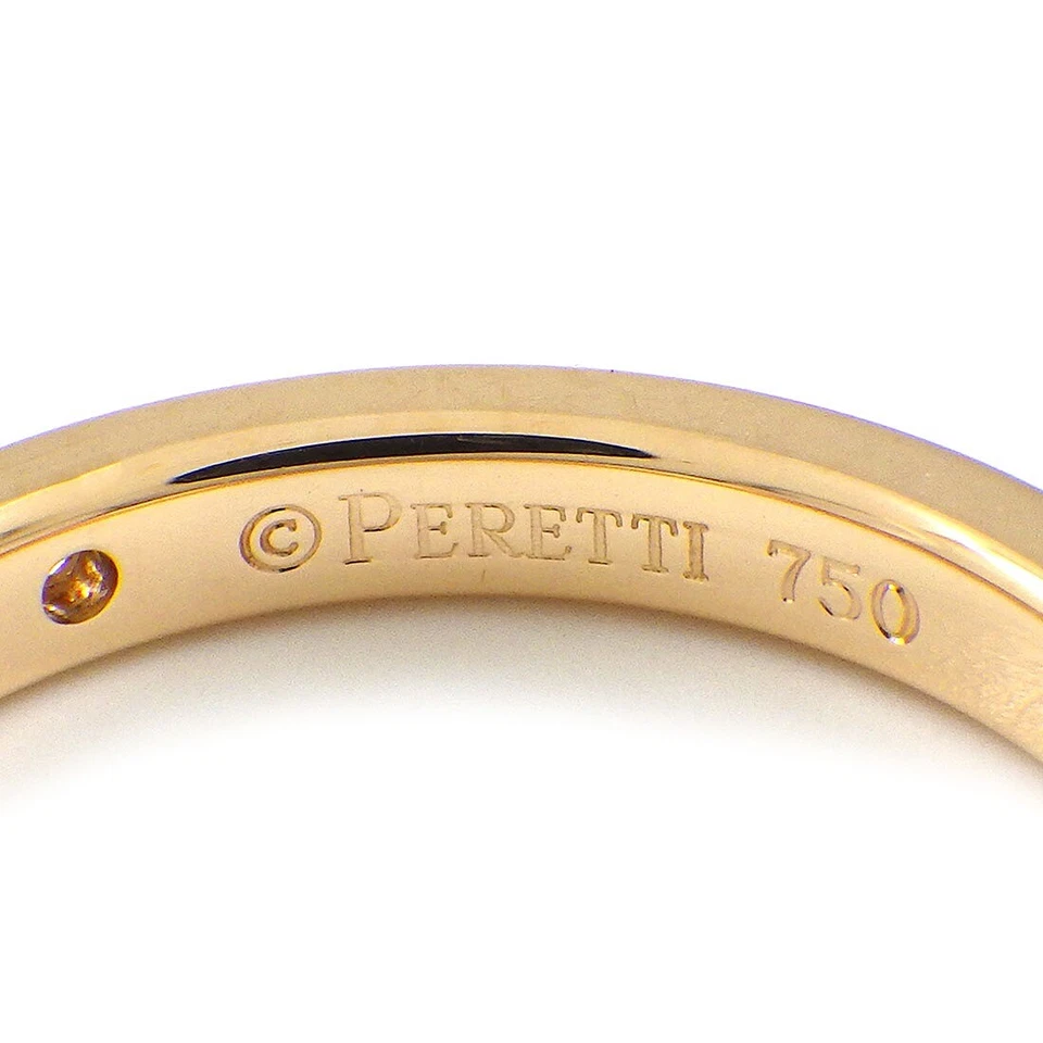 Anillo Tiffany & Co. Alianza Apilable Boda Elsa Peretti 1 Punto Diamante 750RG US5 Foto 4 de 4