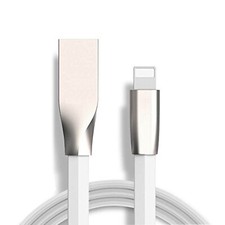 USB Cable 6ft Flat Charger Cord Power Wire Sync for Cell Phones