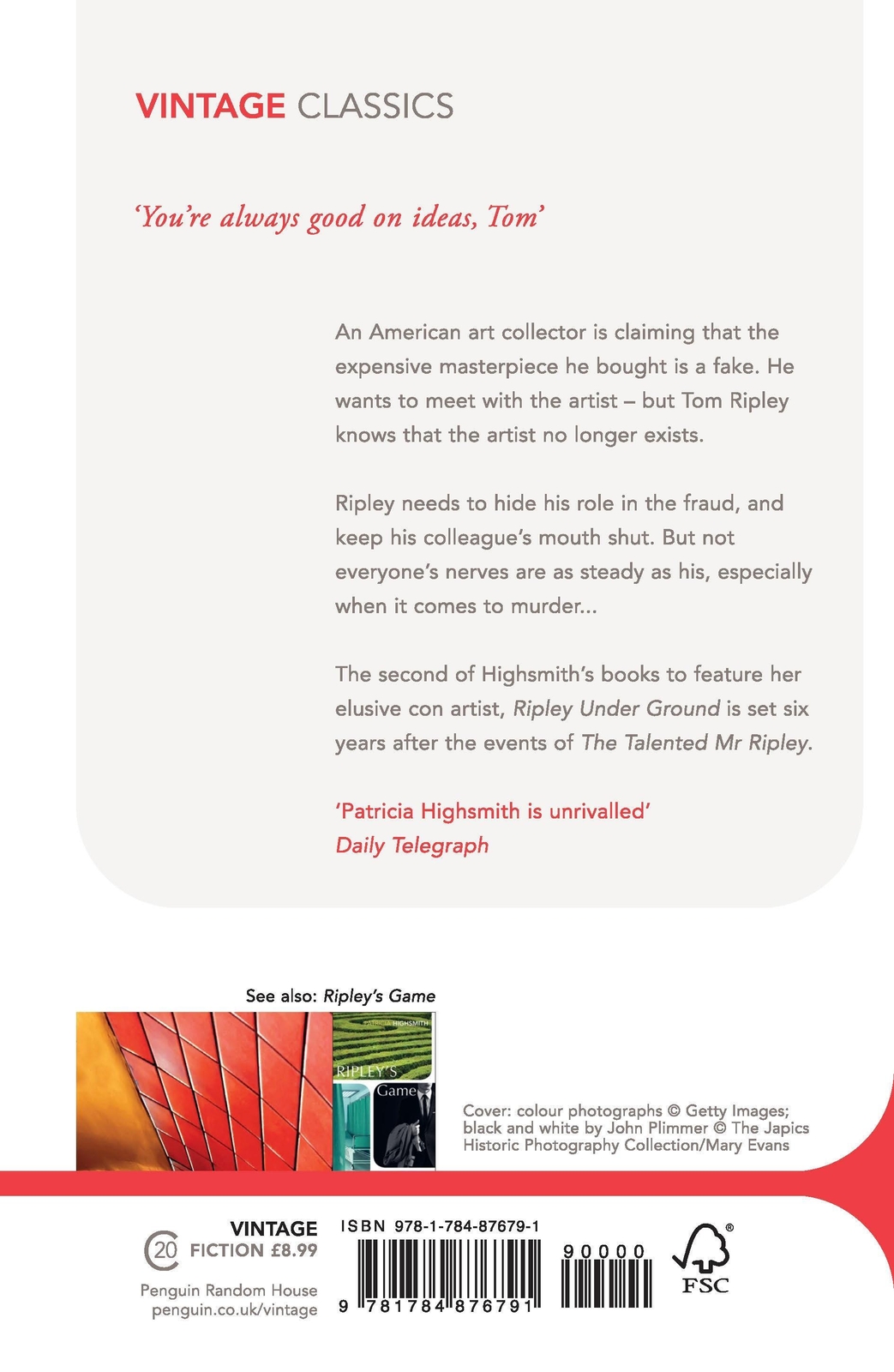 Thumbnail - Ripley Under Ground | Patricia Highsmith | Taschenbuch | Englisch |