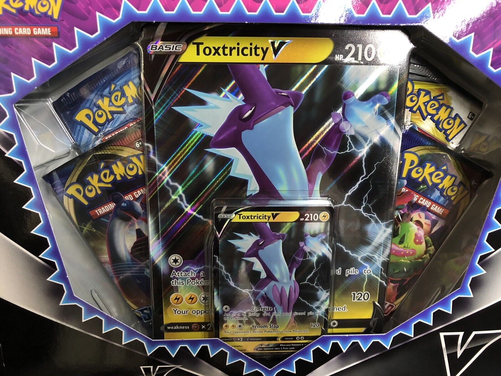 Coleção Pokemon Box Toxtricity V 38 Cartas