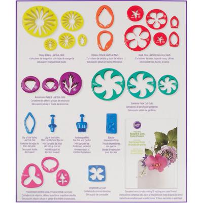 Wilton Gummi Paste Blume Ausschnitte Set 28 Stück Sugarcraft Kuchen Dekorieren 