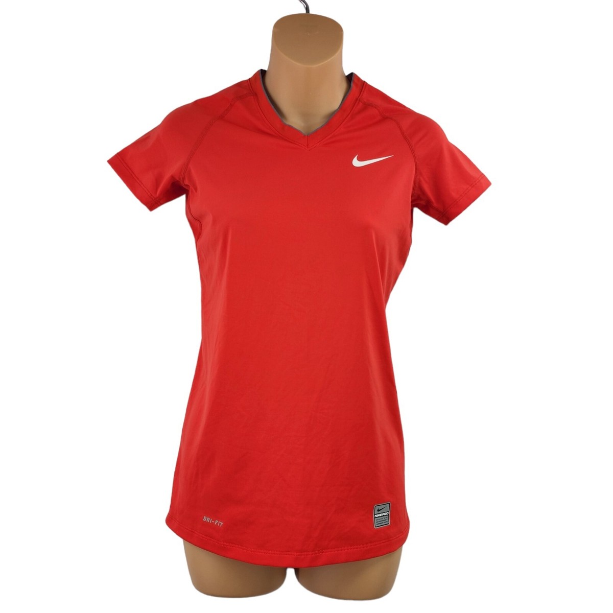 Nike Jersey Nike Shirt Rood Nike Pro V Neck Workout Training Top
