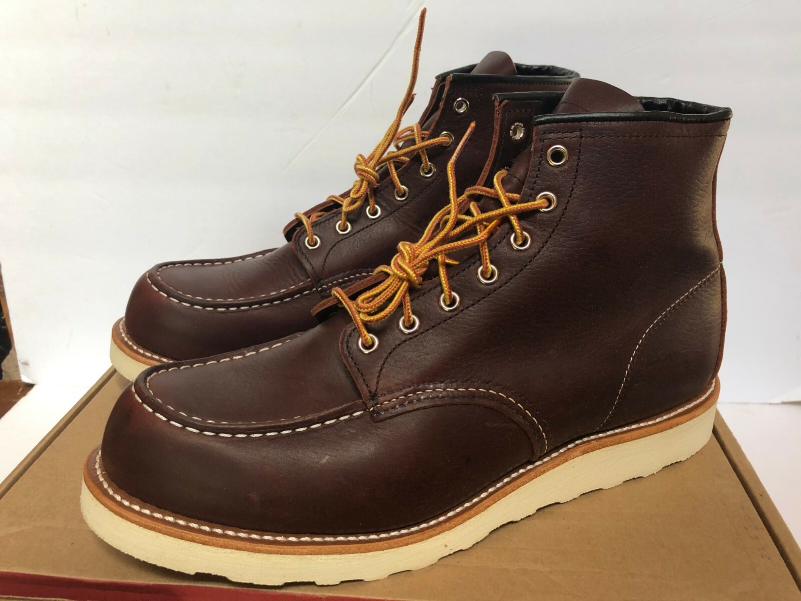 red wing moc toe briar oil slick