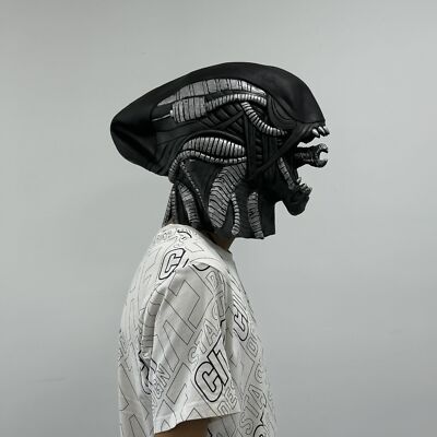 Cosplay Alien Xenomorph Monsters Mask Halloween Full Head Helmet Props Latex