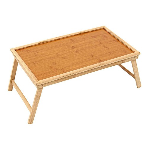 Bamboo Breakfast Lap Tray Over Bed Serving Tray Folding Legs Laptop Table UK - Picture 8 of 11