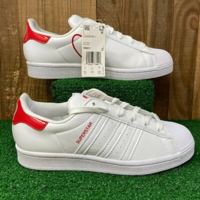 adidas FW0817 Originals Superstar J 'Heart' White/Red - Youth SZ 5.5 Y Wmns  7 | eBay