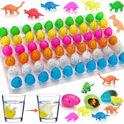 60PCS Small Hatching Dinosaur Eggs for Dinosaur Party Favors Birthday Goodie ...