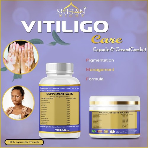 Sultan Night Vitilgo Ayurveda Medicine For Vitiligo, Leukoderma White Patches - Picture 3 of 9