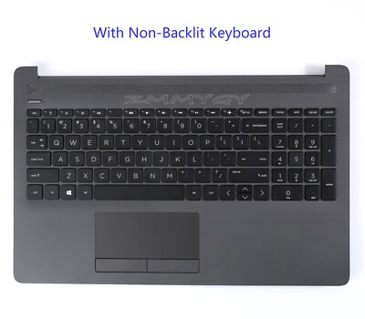Top Case For HP 250 G7 255 G7 Palmrest With US Keyboard Touchpad Gray L50000-001