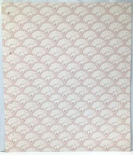 1980s Vintage Wallpaper Sample Kingfisher Bed & Bath Pattern Shells 20573