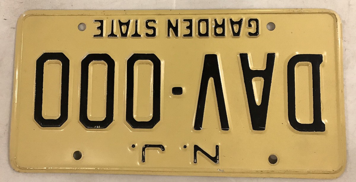 DISABLED VETERAN NJ license plate Vietnam Pearl Harbor Iraq WW2