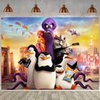 The Penguins of Madagascar Party Supplies Backdrop Banner Background Vinyl