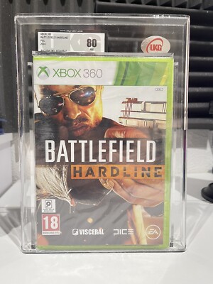 XBOX 360 BATTLEFIELD HARDLINE UKG/VGA Graded 80 NM 2015