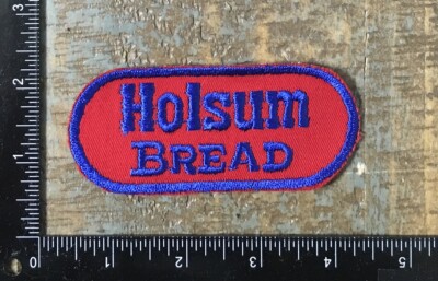 Vintage HOLSUM BREAD Bakery Company Logo Embroidered Sew-On Patch 1960 s
