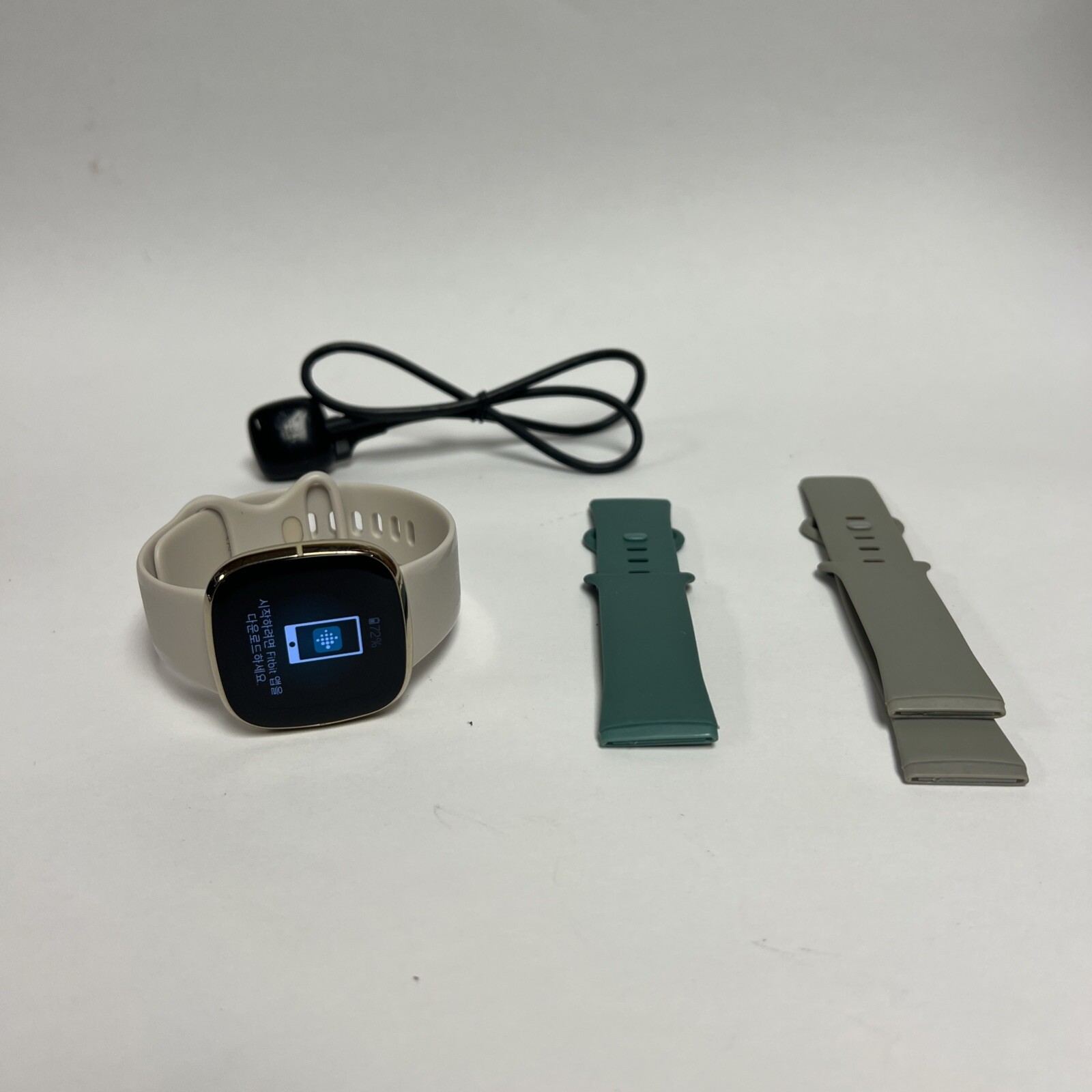 Fitbit Sense Advanced GPS Activity Tracker Smart Watch FB512 Soft Gold-image