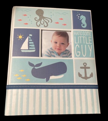 Carter's Blue Nautical First Years Milestones Memory Book For