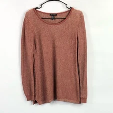 H by Halston scoop neck ribbed sweater women's size medium