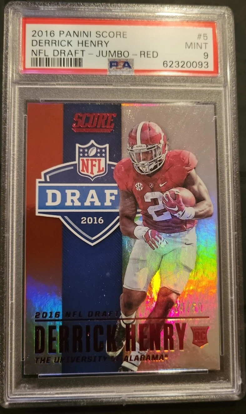 Derrick Henry Panini Score NFL Draft #5 Jumbo-Green