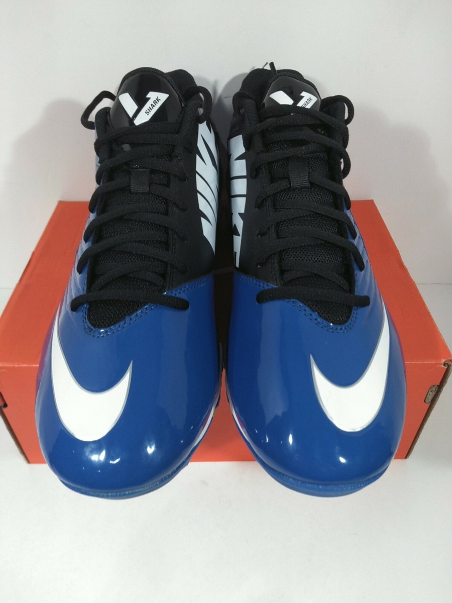 Nike Vapor Shark Blue Black FastFlex Football Cleats 643162-014 Mens Size 11 New Nike Men main image 3