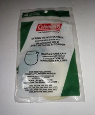 COLEMAN String Tie #21 Lantern Mantles 4 Pack NEW & SEALED