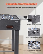 New Foosball Table, 48 inch Standard Size Table, Indoor Full Size Foosball Tabl