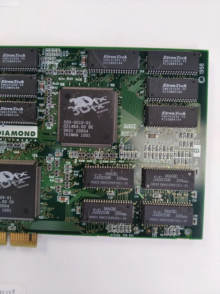Vintage Retro PCI Video Card Accelerator Diamond Monster 3D II 12MB 3Dfx Voodoo2 - Image 3 of 4